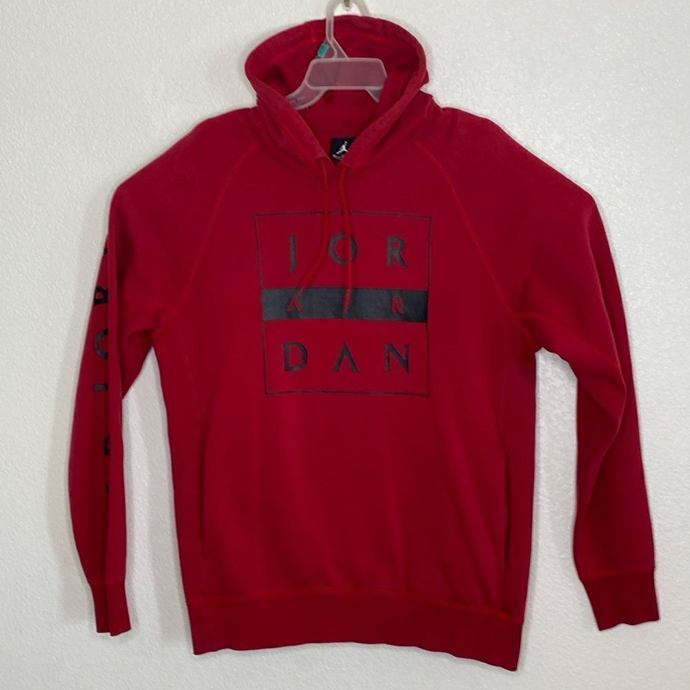AIR JORDAN NIKE Men’s Dark Red Pullover Hoodie Size M